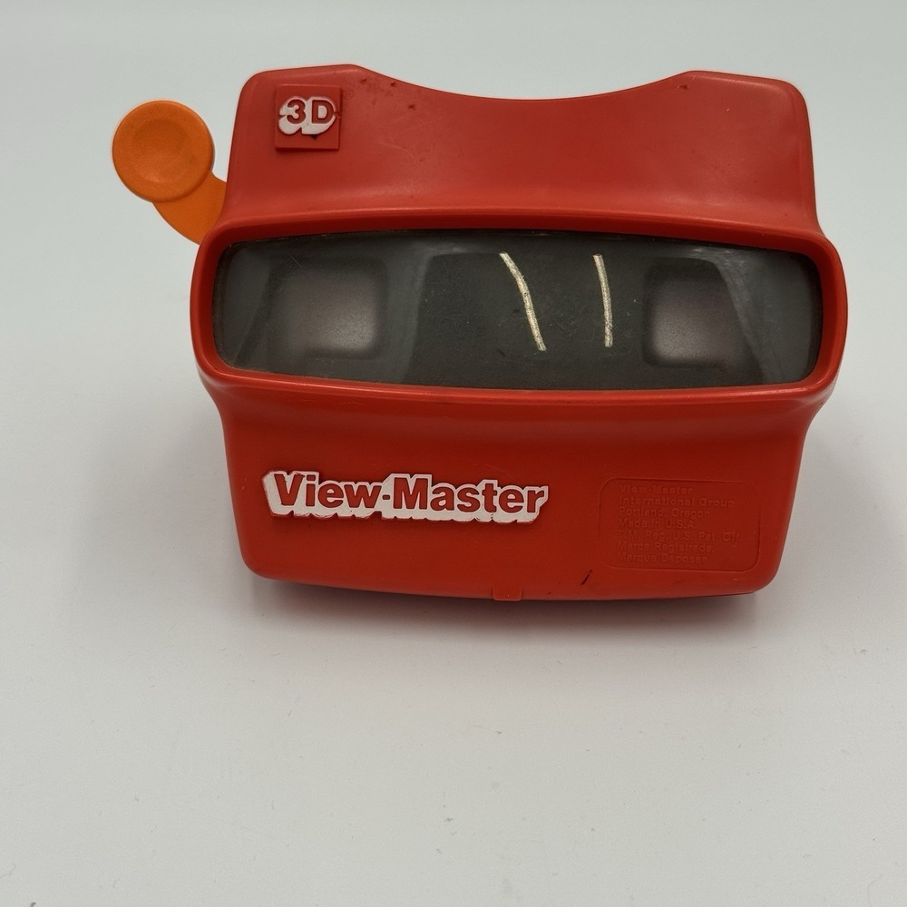 Vintage 1980s View Master 3D Toy in Red Camera